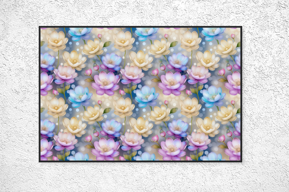 SEAMLESS FLORAL PATTERN 3 Art