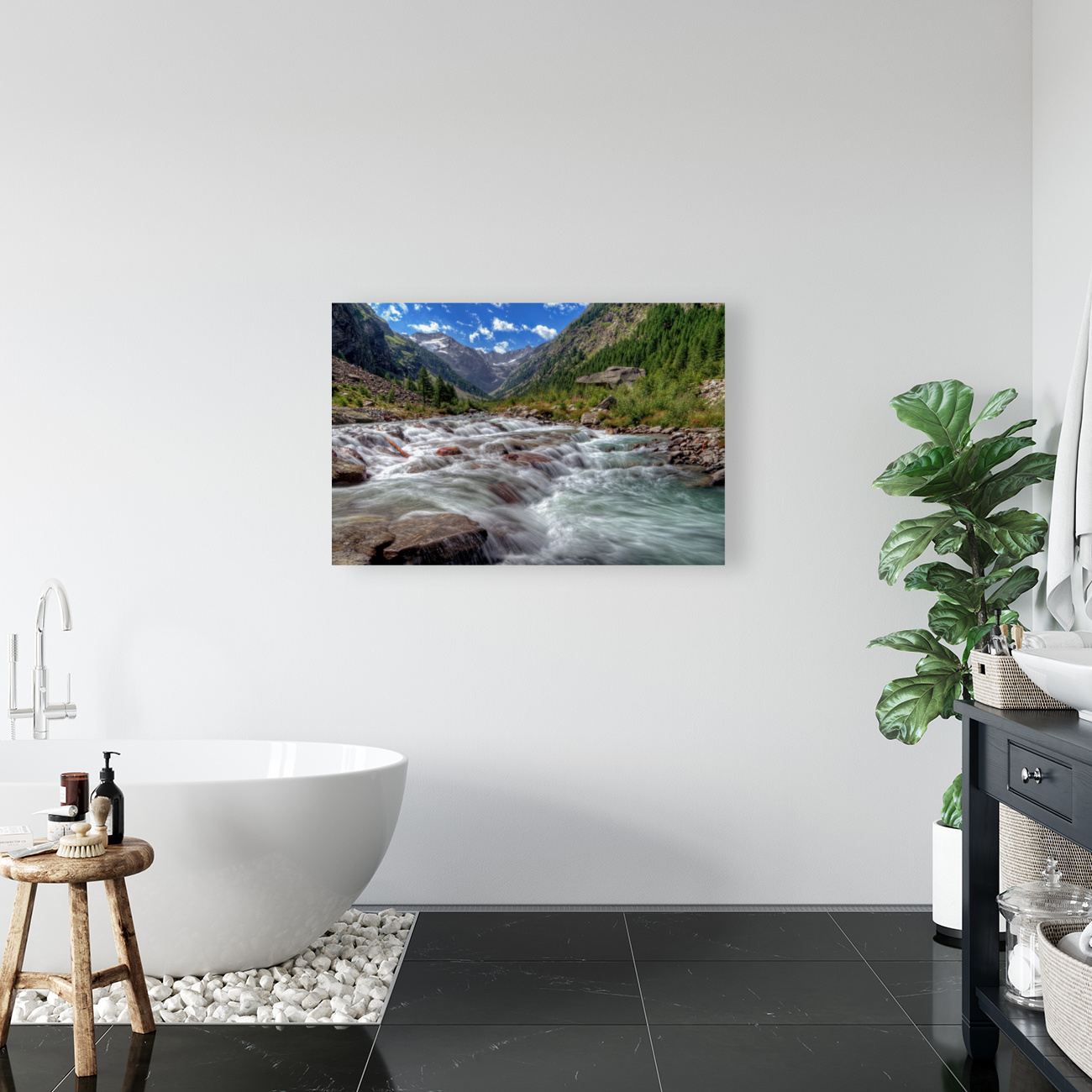 MOUNTAIN RIVER Art
