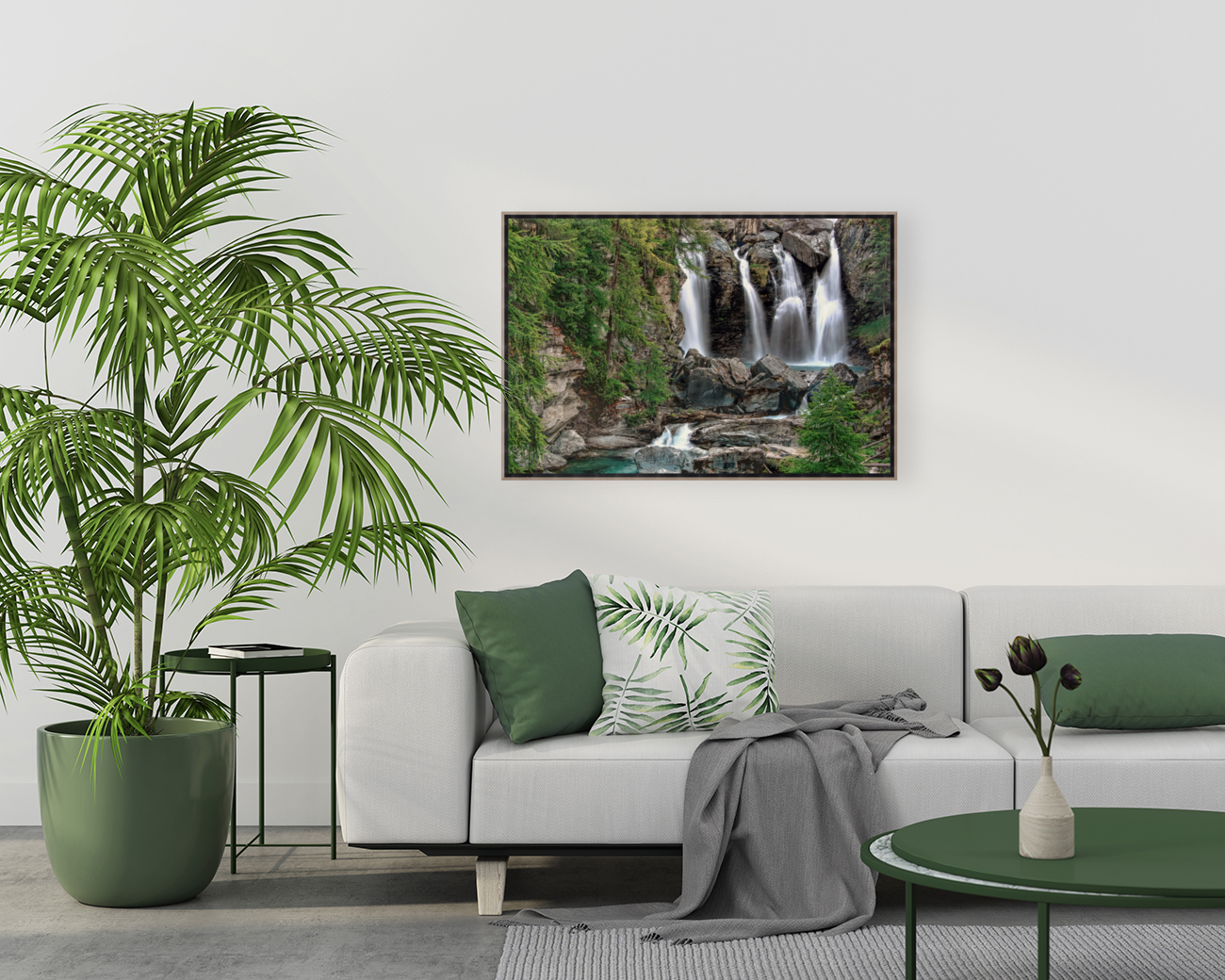 QUADRUPLE WATERFALL Art