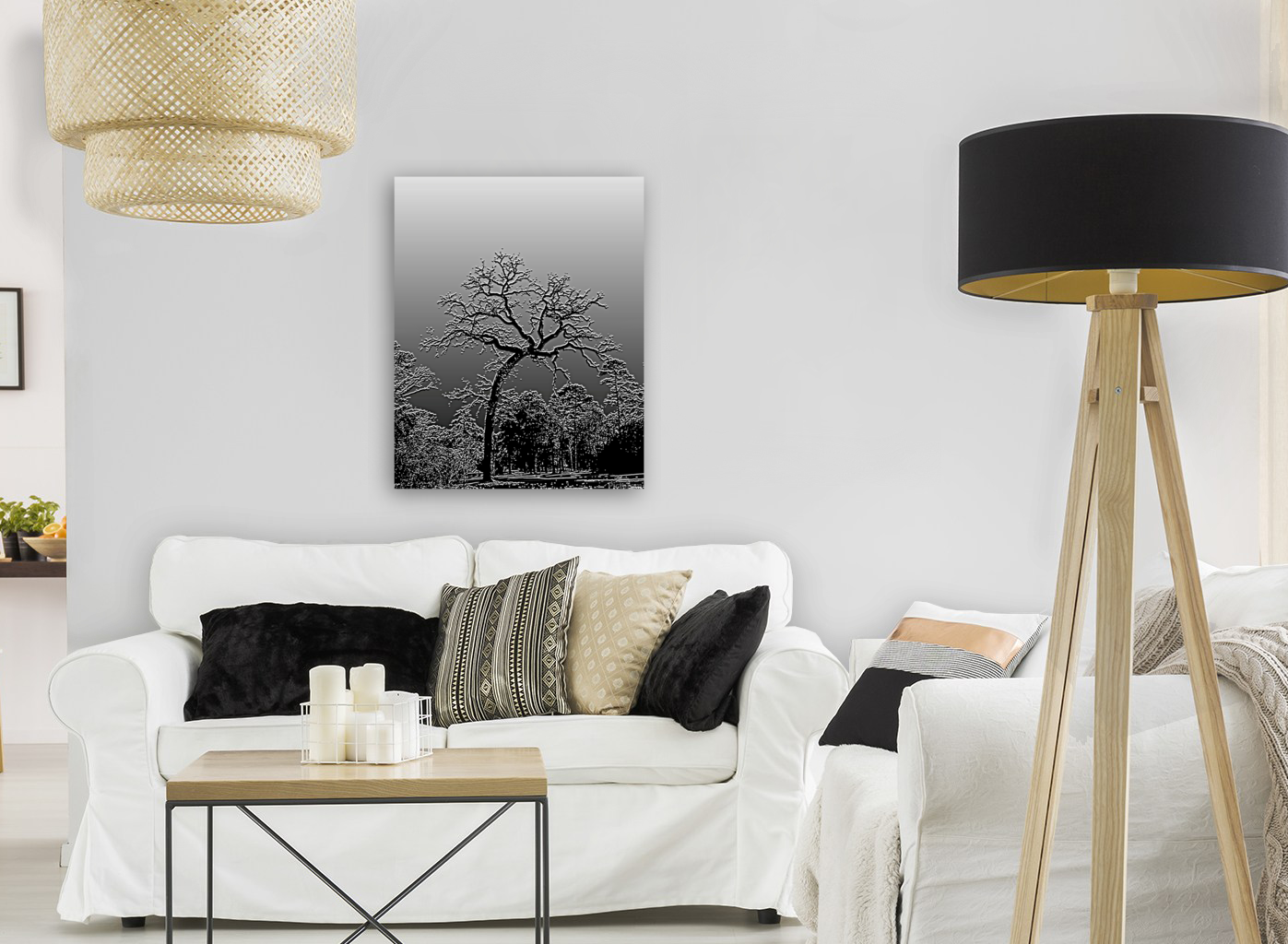 Plastered Bent Tree Art