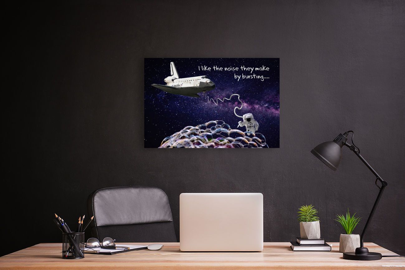 THE BUBBLE WRAP IN SPACE Art