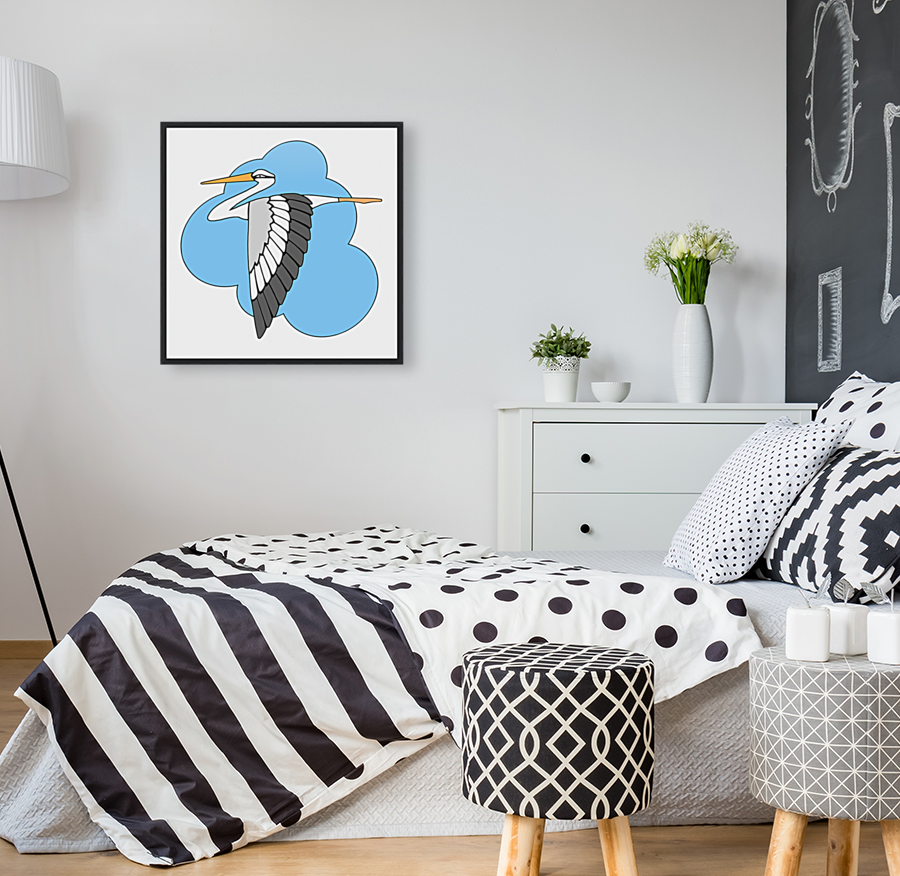STORK IN FLIGHT Art