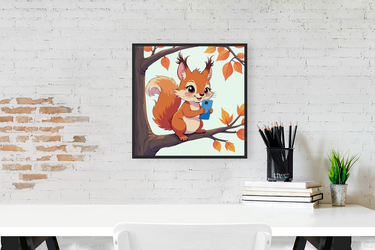 SQUIRREL WITH SMARTPHONE 1 Art