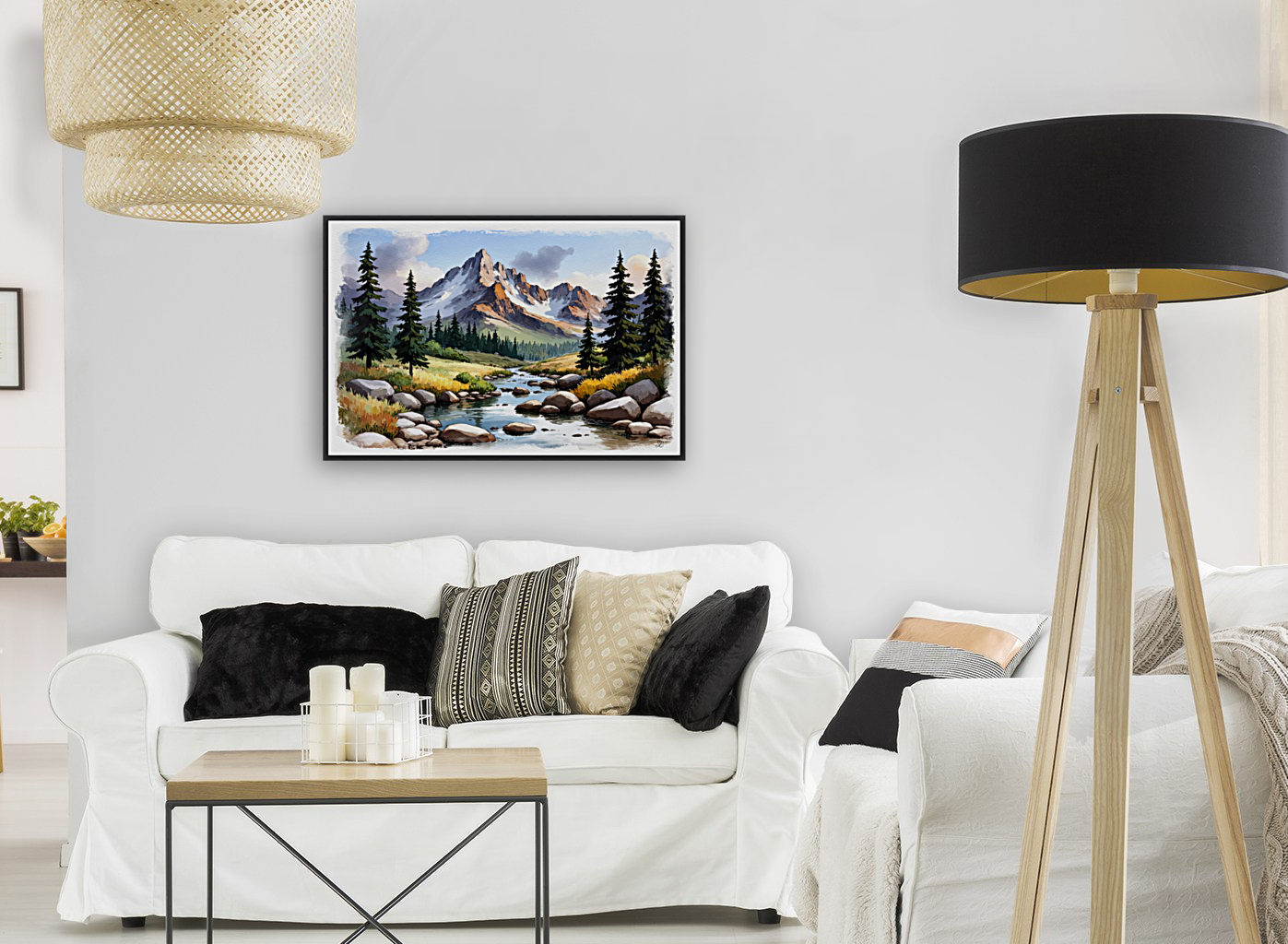 MOUNTAIN LANDSCAPE Art
