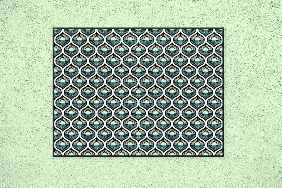 SEAMLESS FLORAL PATTERN 17 Art