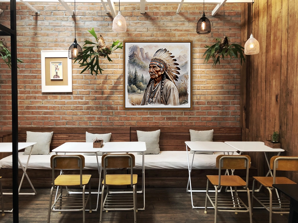 NATIVE AMERICAN CHIEF Art