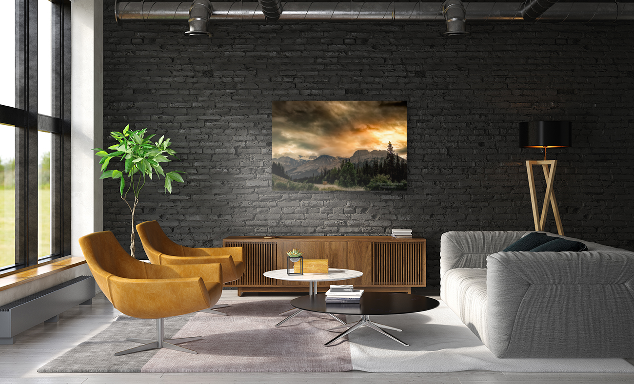 Mount Erasmus  Fire in the Sky Art