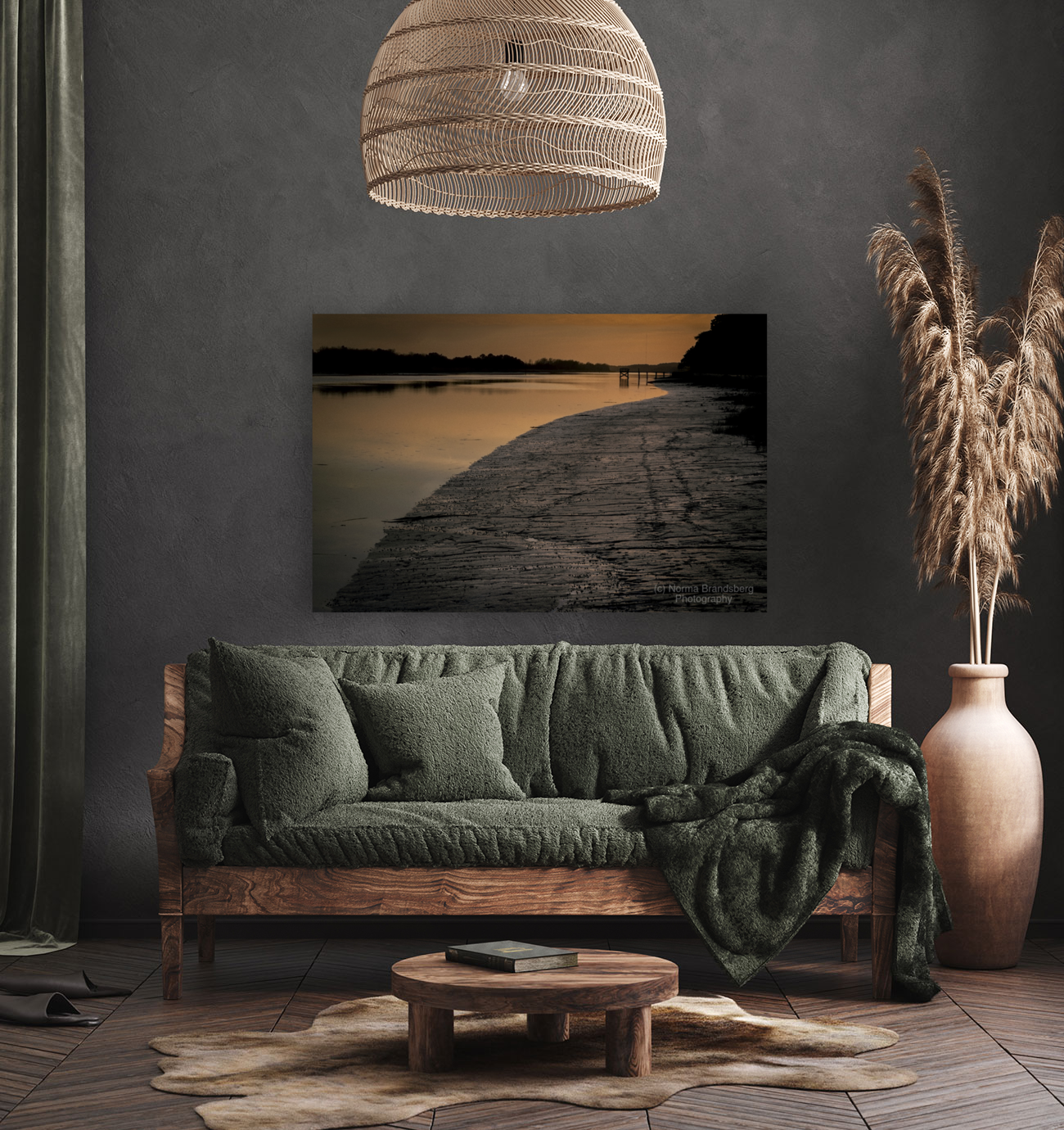 Buck Hall Intracoastal Low Tide Sunset Art