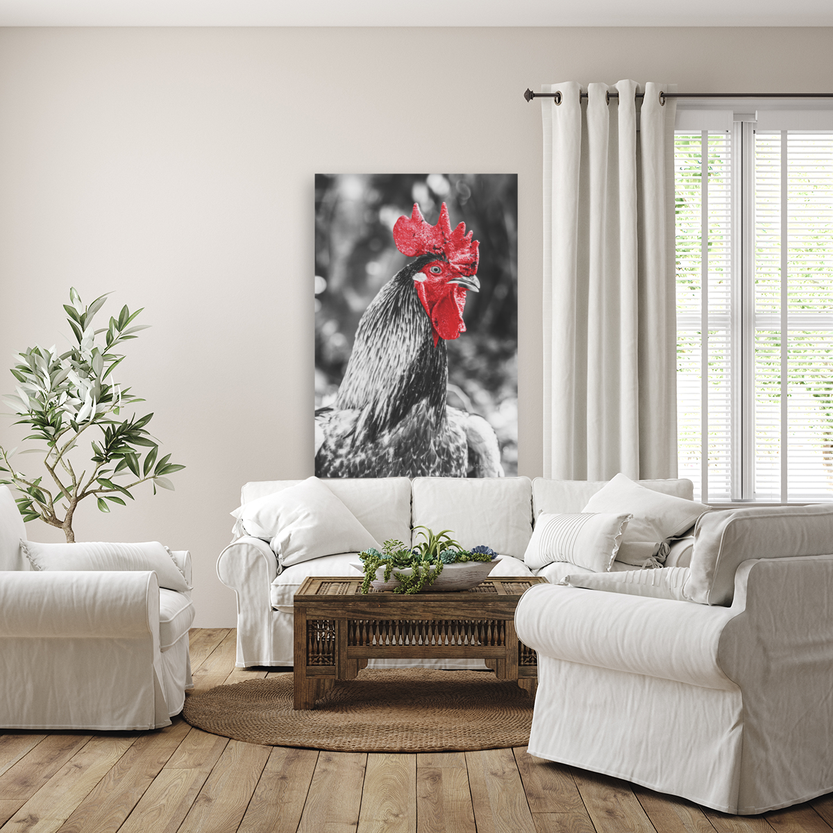 Rooster Red  Art