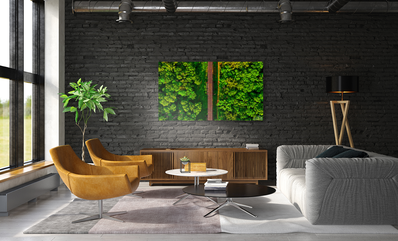 Train Tracks & Trees Art