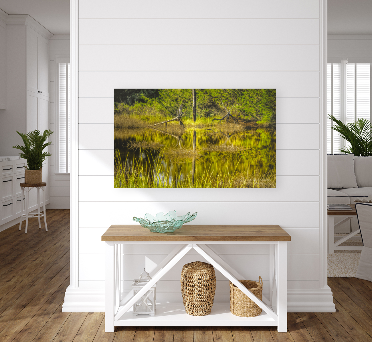 Southern Marsh Mirrored Reflections Art