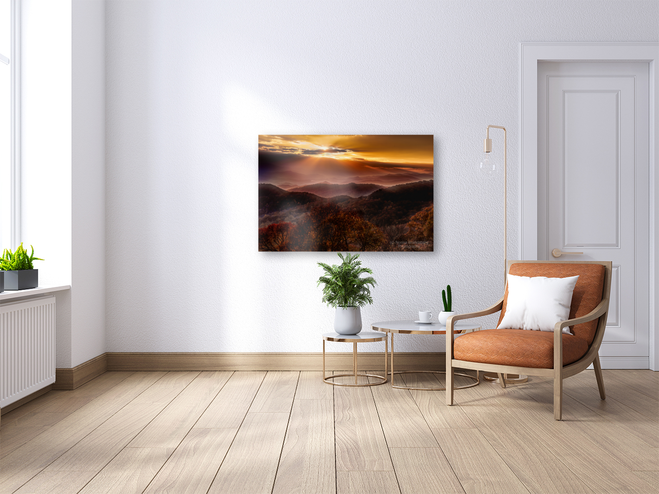 Sunbeams Over the Smoky Mountains Art