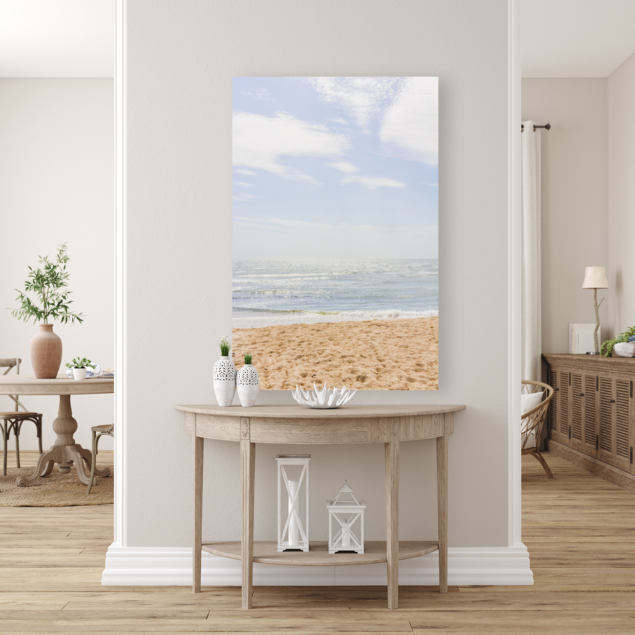 Sand Surf And Sky Art