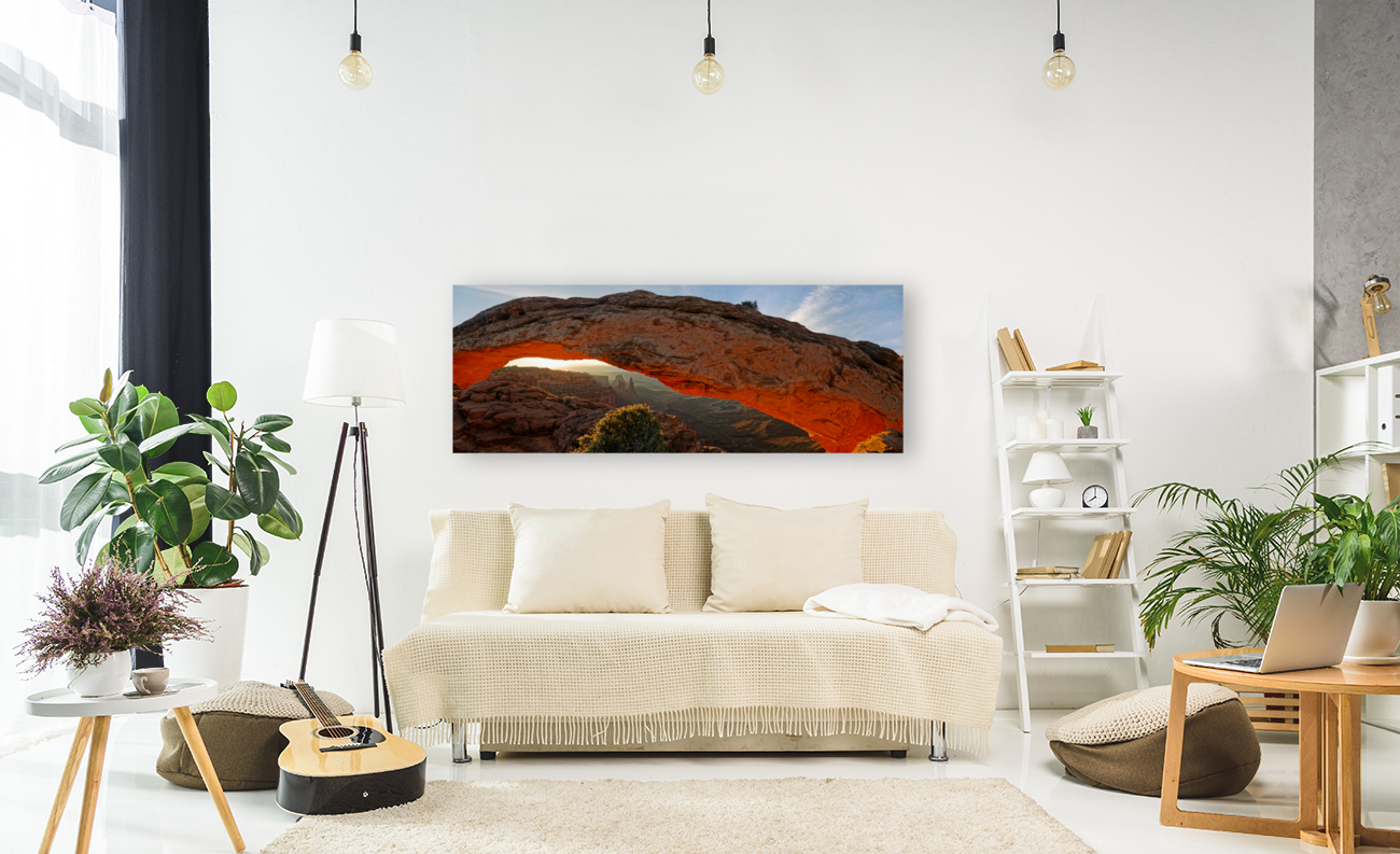 Mesa Arch Sunrise Panorama Art