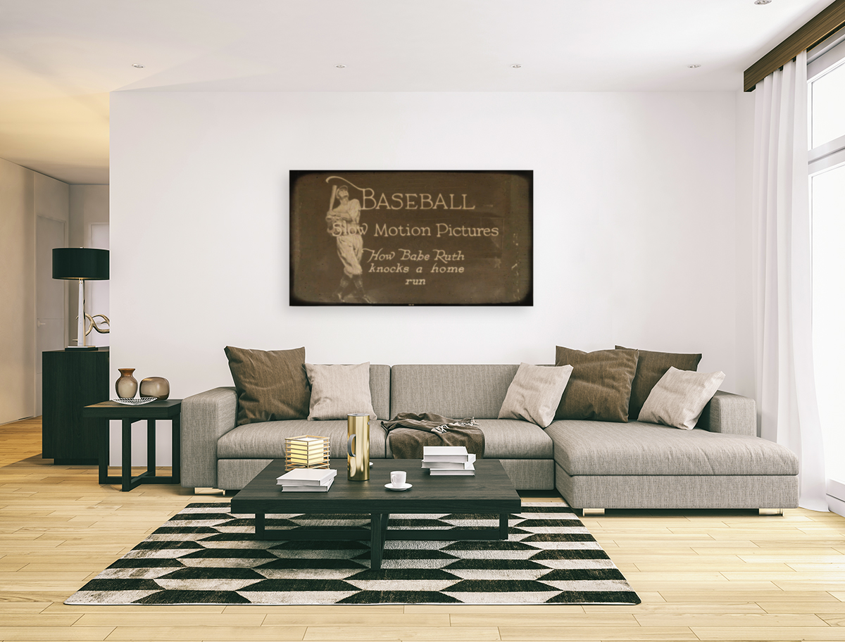 How Babe Ruth Knocks a Home Run Art