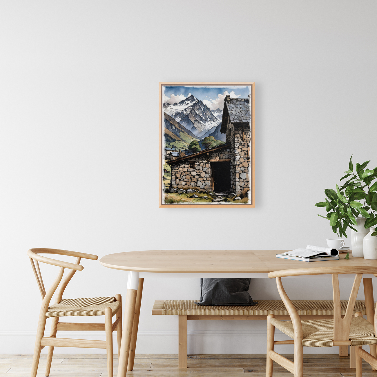 ALPINE COW BARN Art