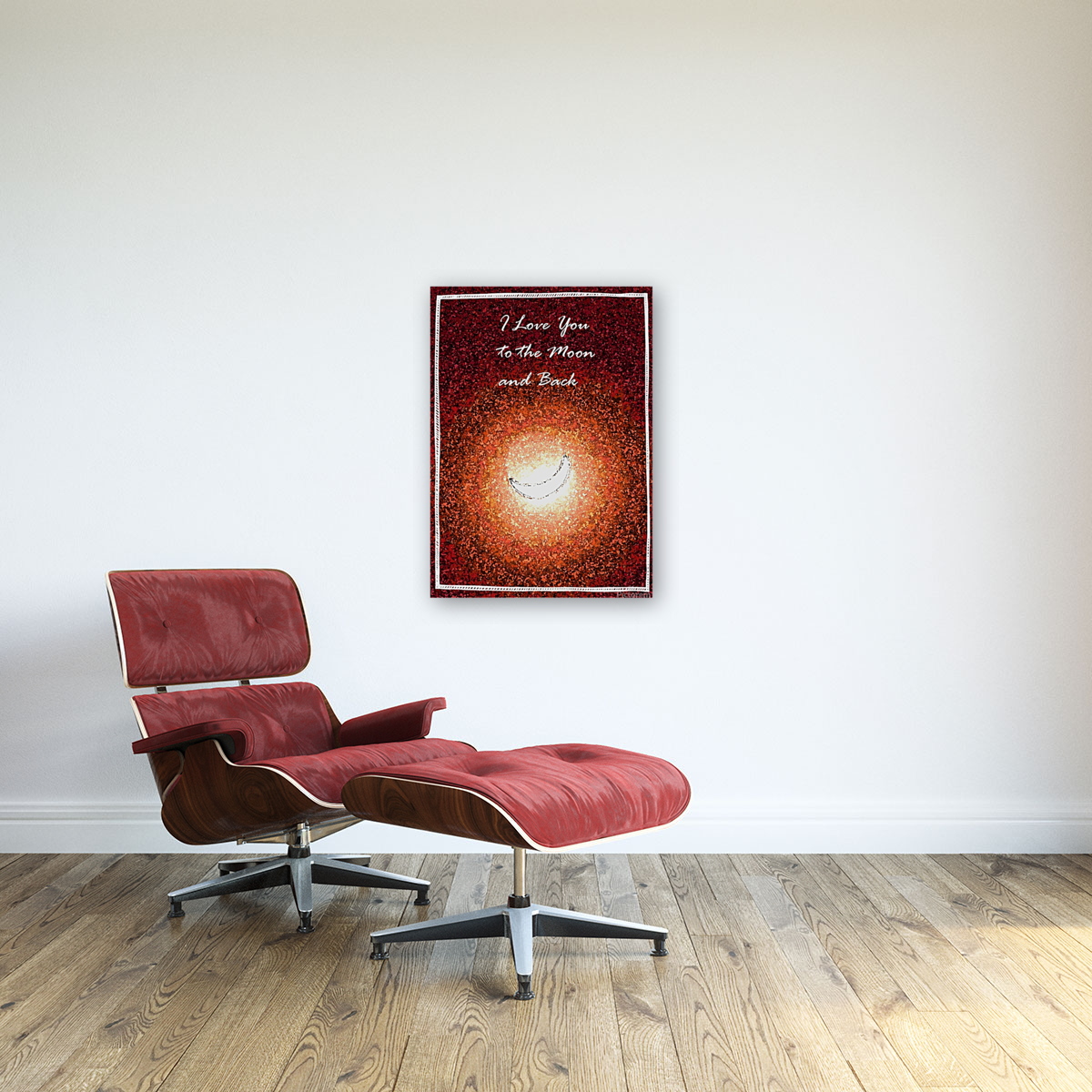 Valentine To the Moon and Back Art