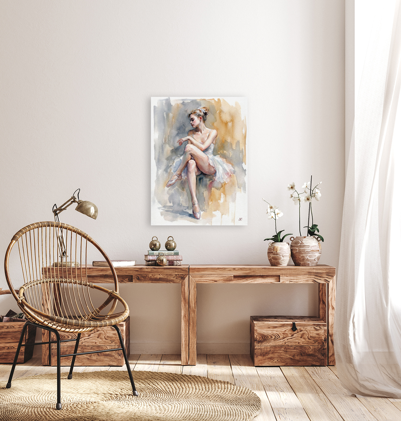 RESTING BALLERINA Art