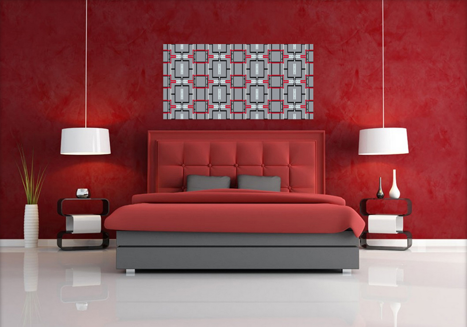 SEAMLESS GEOMETRIC HORIZONTAL PATTERN 2 Art