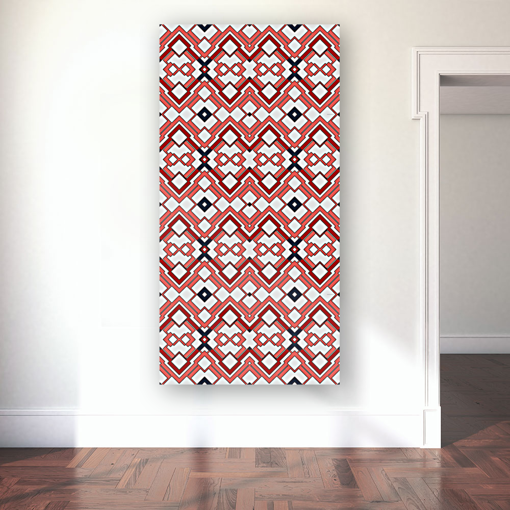 SEAMLESS GEOMETRIC VERTICAL PATTERN 4 Art