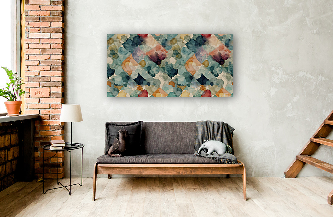 SEAMLESS ABSTRACT HORIZONTAL PATTERN  Art