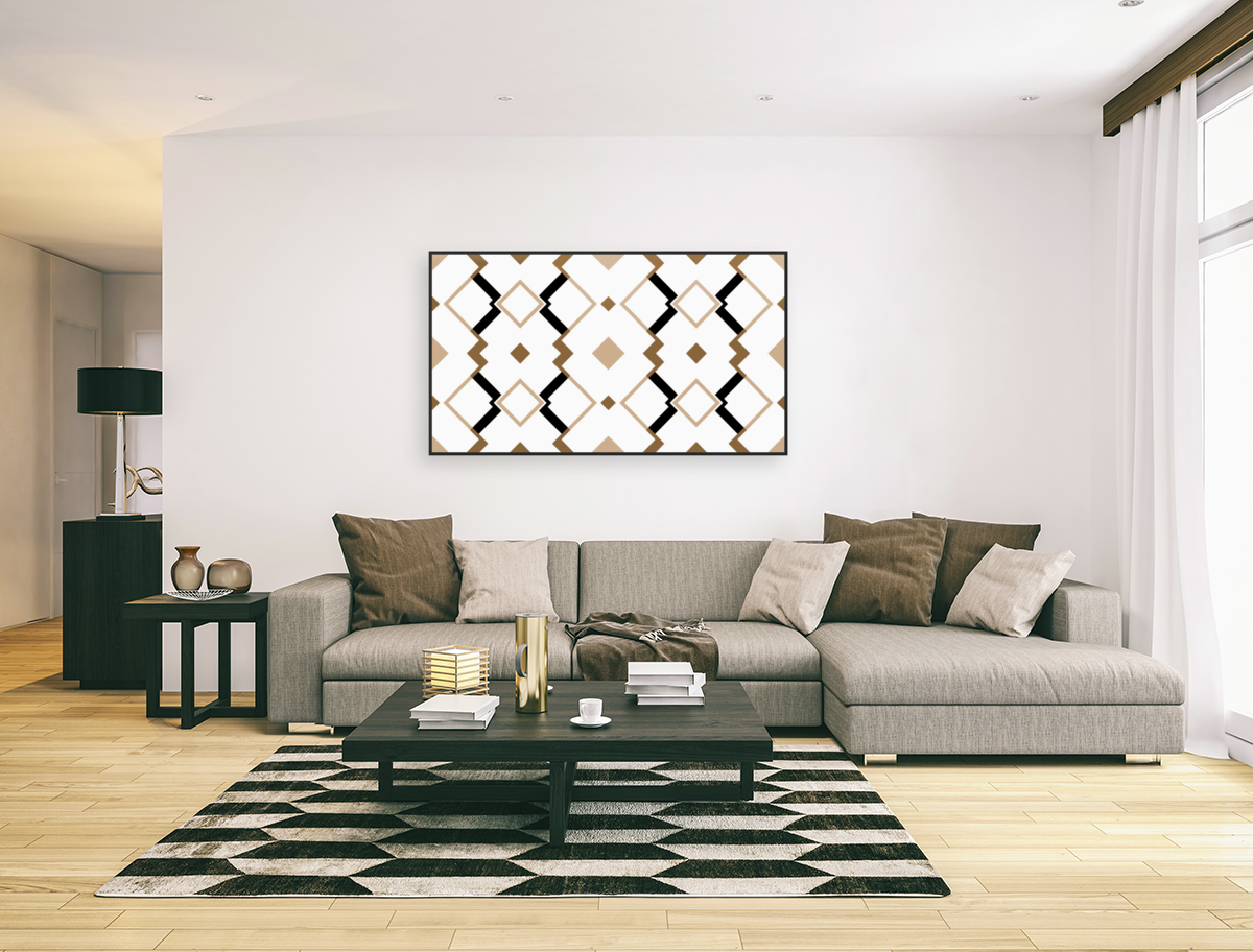 SEAMLESS GEOMETRIC HORIZONTAL PATTERN 4 Art