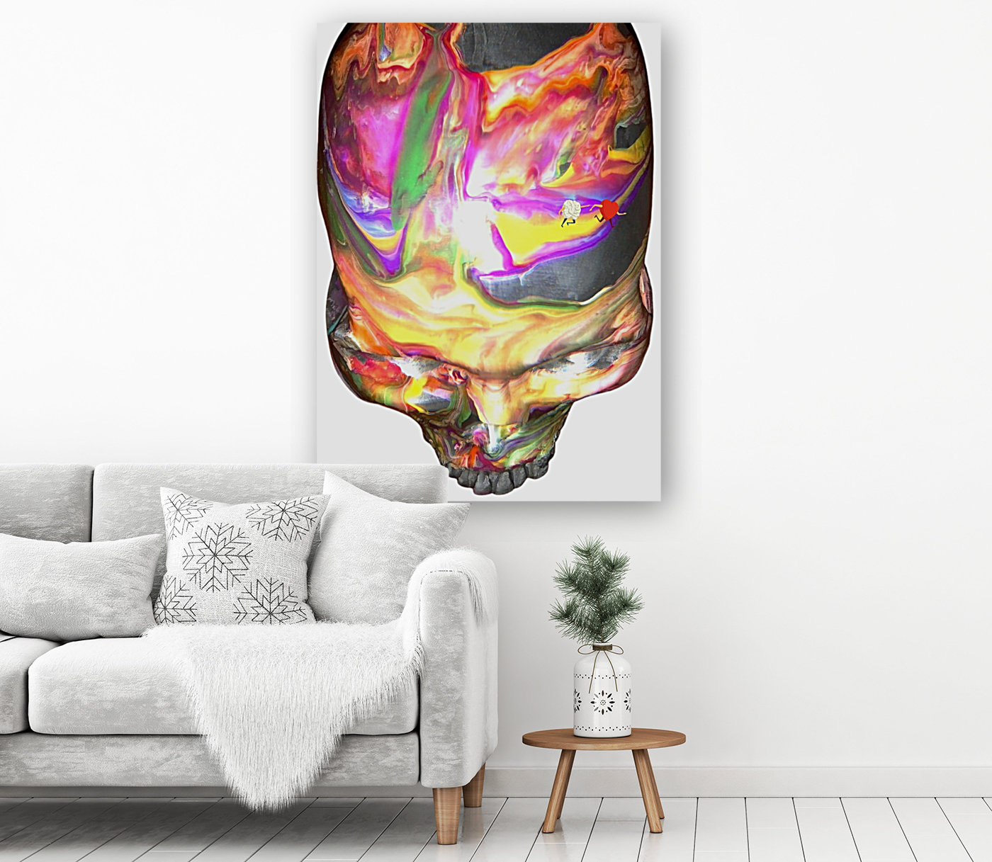 Brain Verses Heart Art