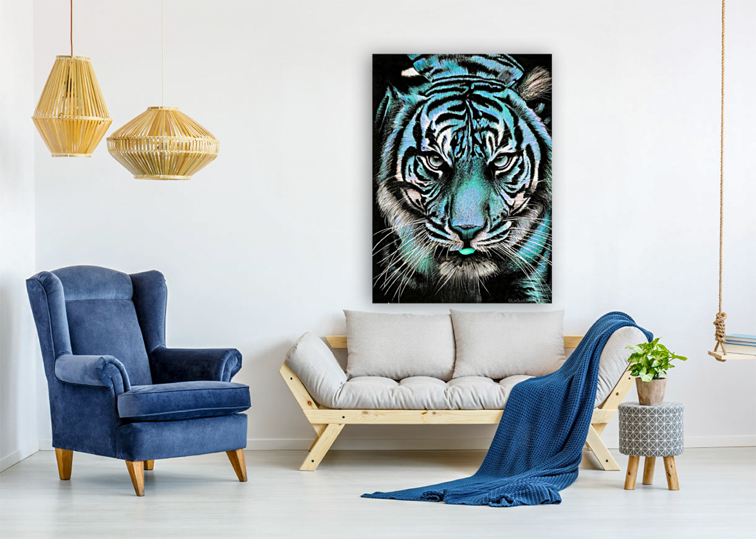 Tiger Blue Art