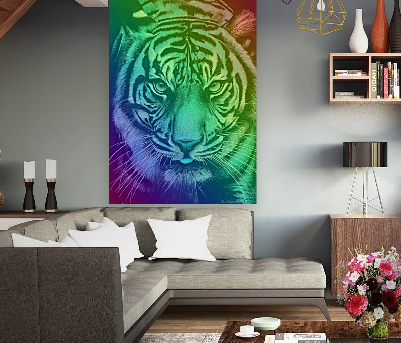 Rainbow Tiger Art