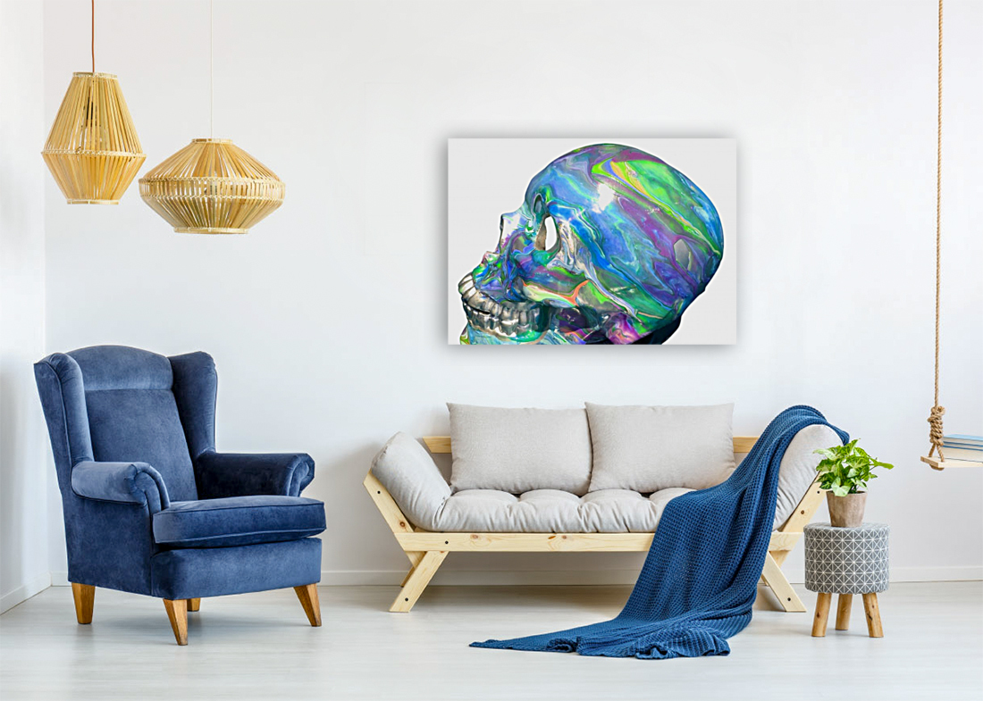Frozen Skull Art