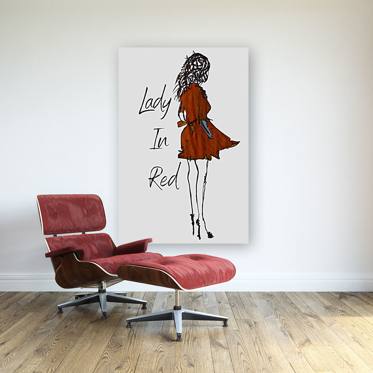 Lady In Red Art