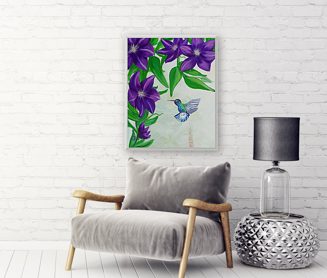 Hummingbird vertical Art