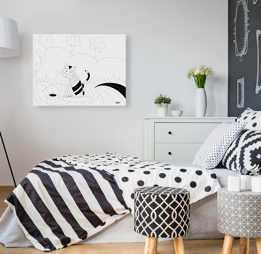Chat abstrait Art
