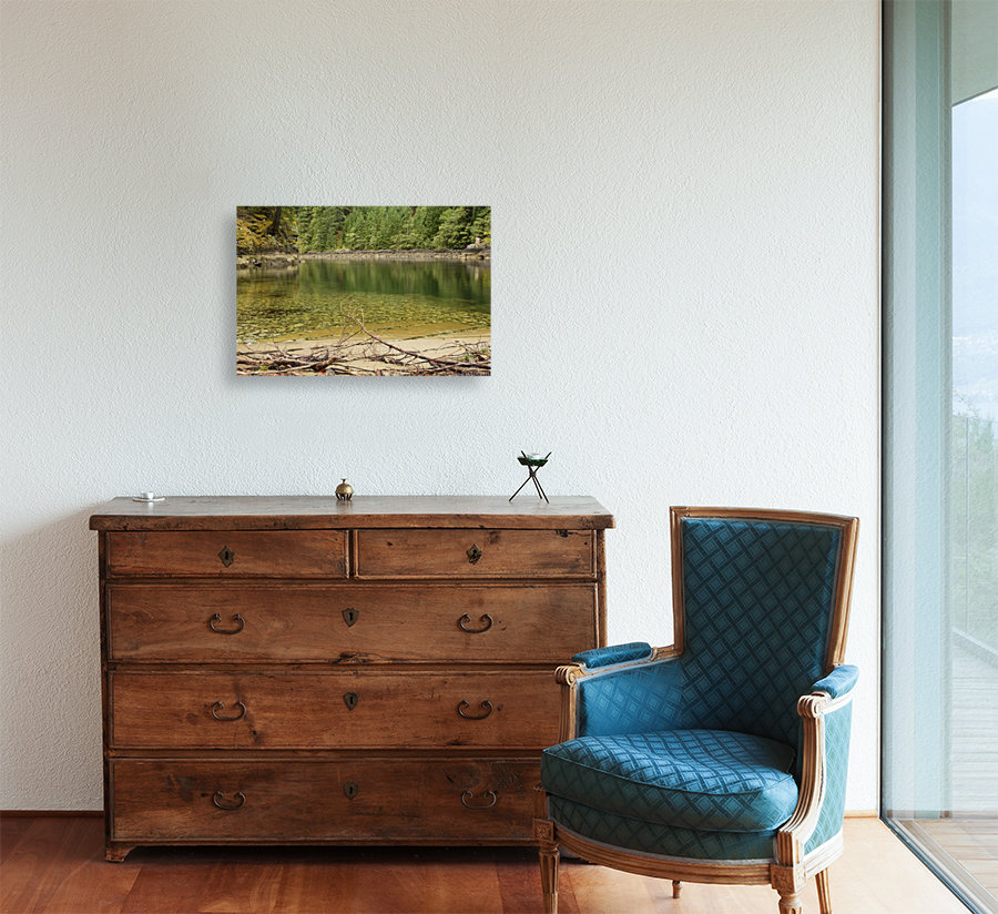  Boat Launch By Green Tranquil Transparent Water Art