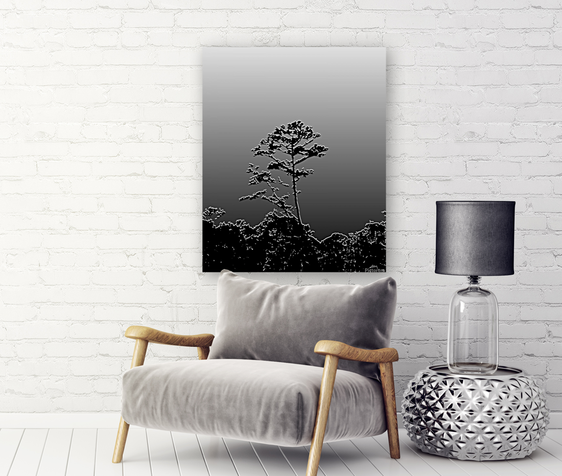 Plastered Tree in gradation Art