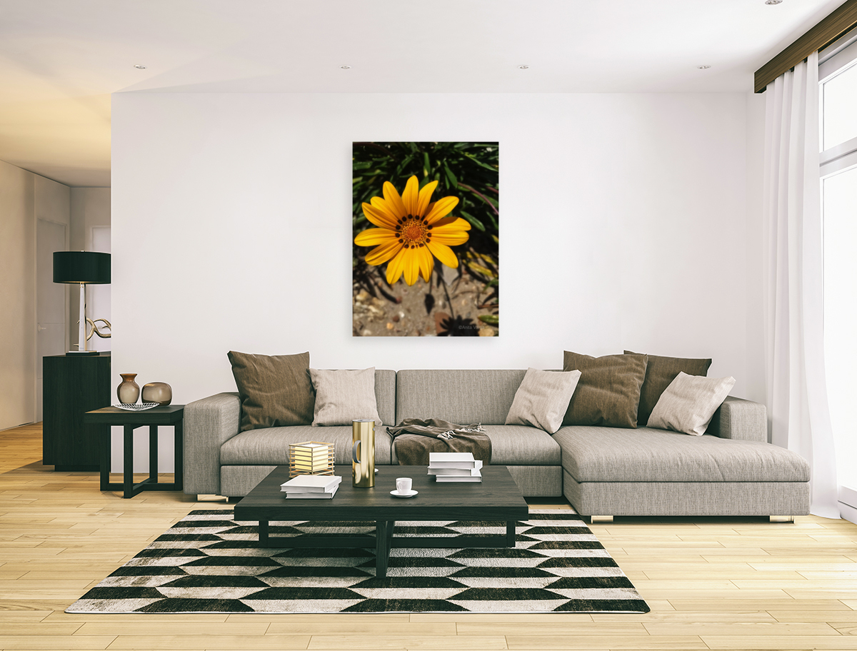 A jellow flower Art