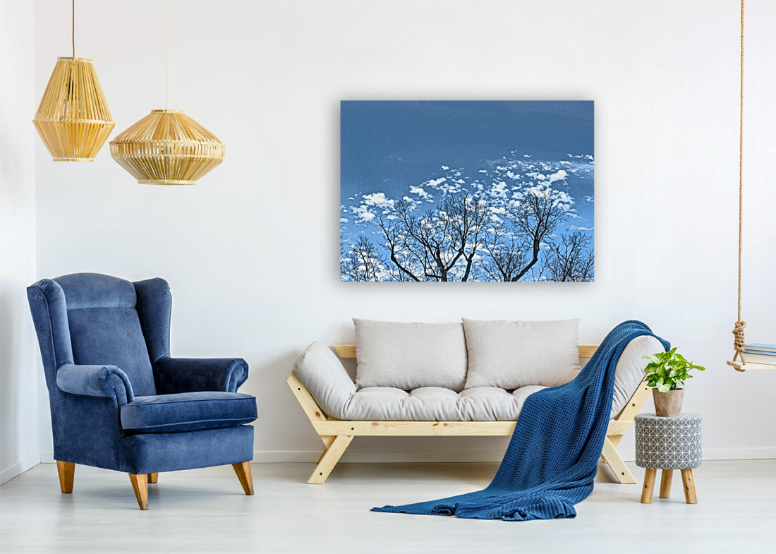 Branches and Cloud Puffs Art