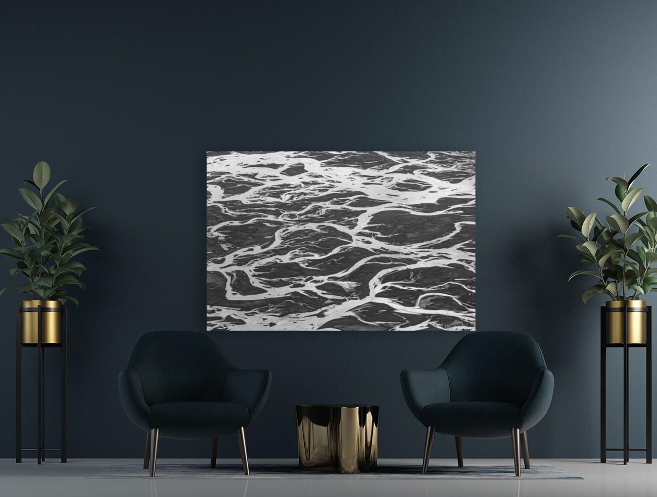 River Braids - BW16003 Art