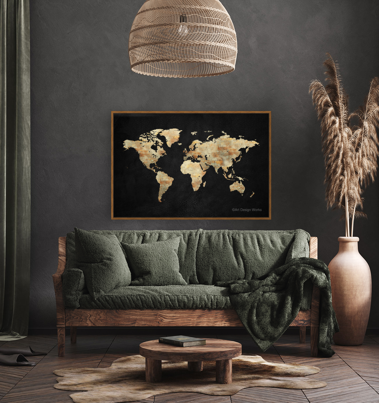 Artistic World Map XIII Art