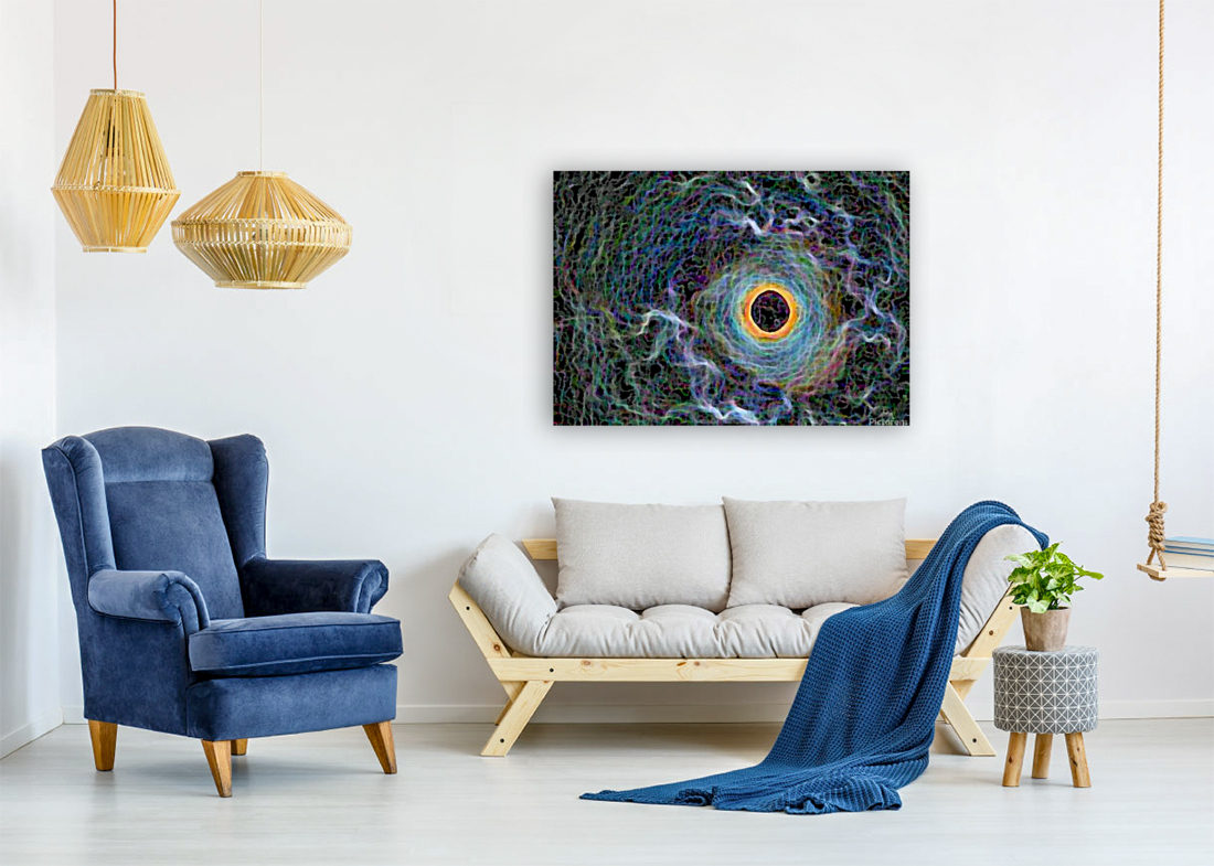 Van Gogh Style Moon Art