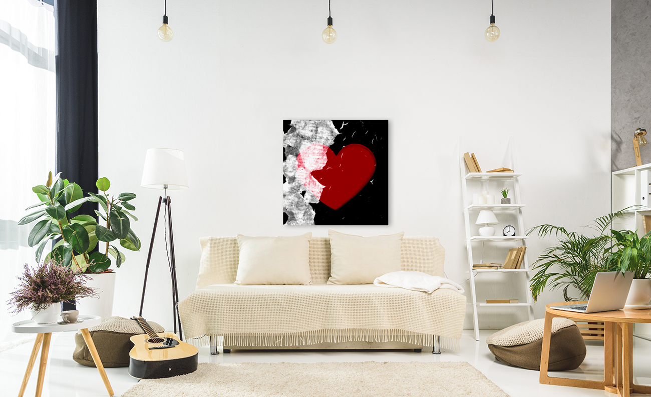Fluttering Heart Art