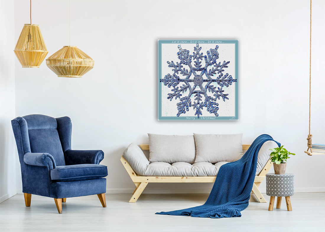 Let it Snow Snowflake Art