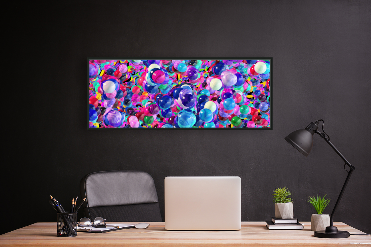 10K Marbles I  Panoramic Art