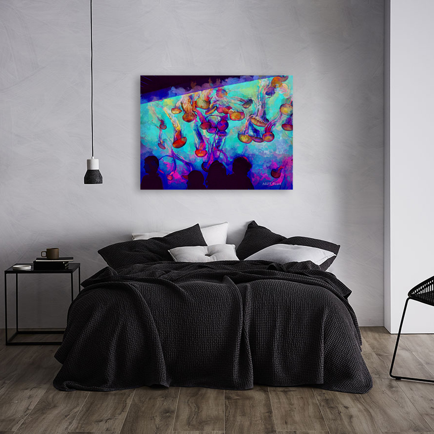 Rainbow Jellyfish Art