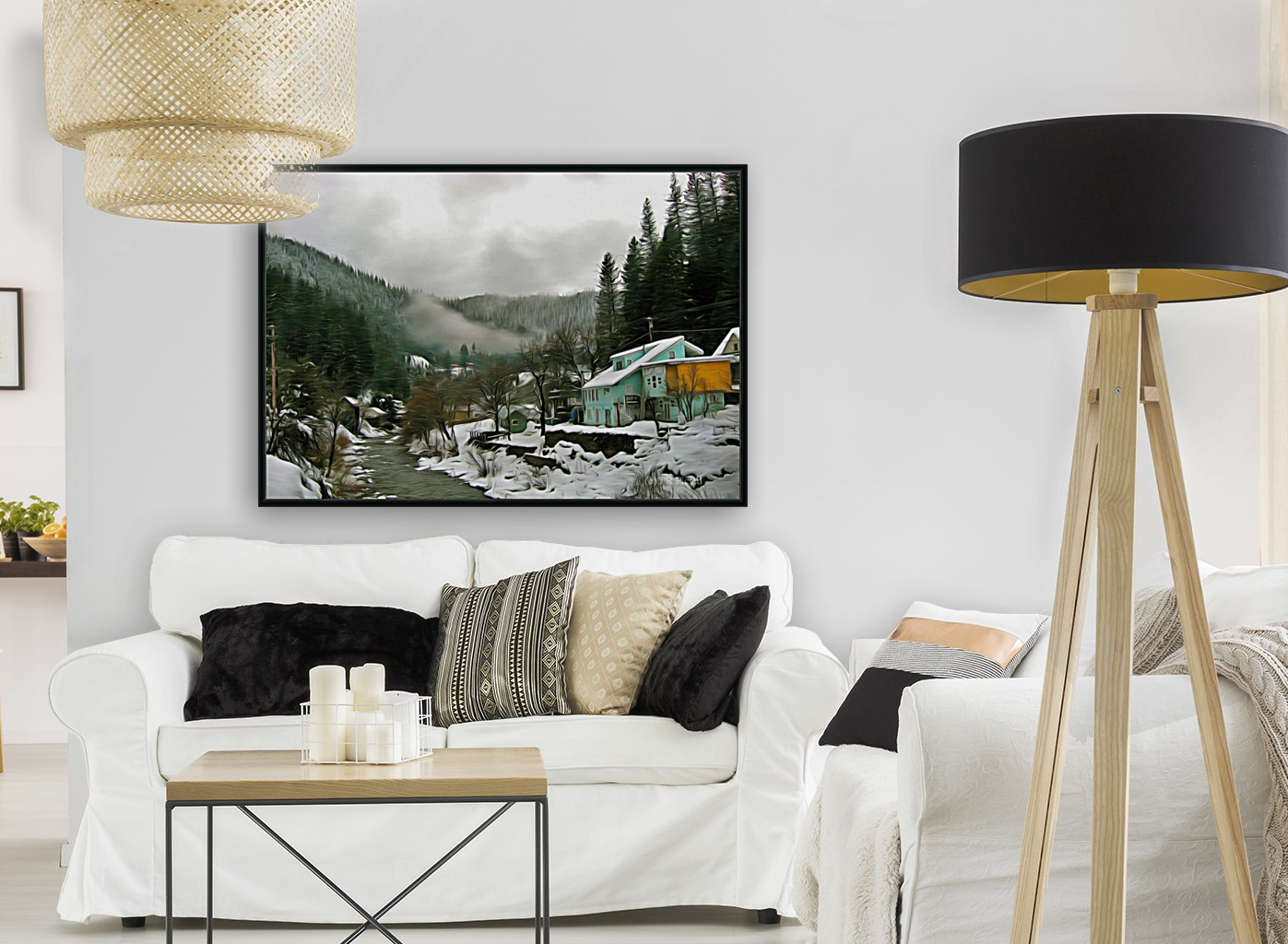Winter in Downieville Art