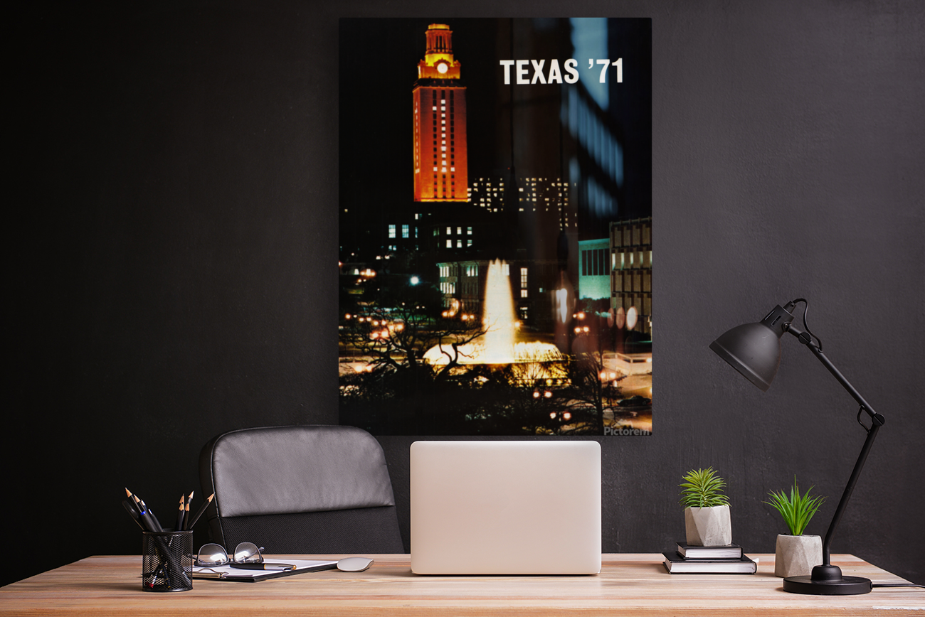 1971 University of Texas Tower Art Art