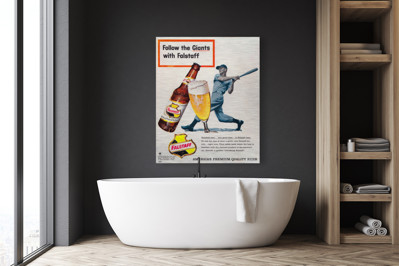 Falstaff（ファルスタッフ）ビール広告時計 可動品1950年〜1960年