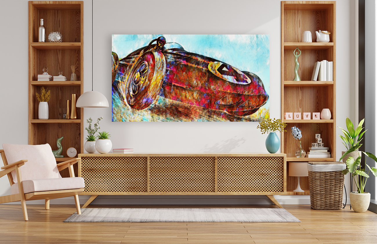 1963 Auto Racing Art by Row One Brand Wall Art