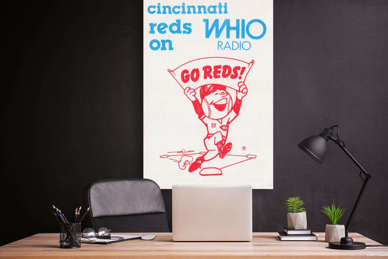 1978 Cincinnati Reds WHIO Radio Ad Art
