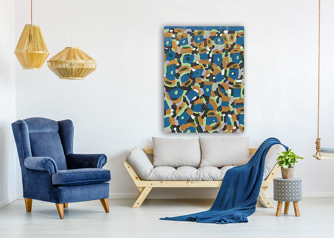 BLUE FACES Art